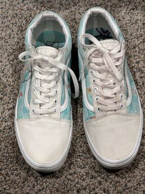 Vans Old Skool SpongeBob Sneakers Men’s 11.5 Blue White Skate Shoes